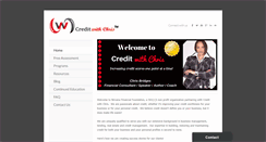 Desktop Screenshot of creditwithchris.info